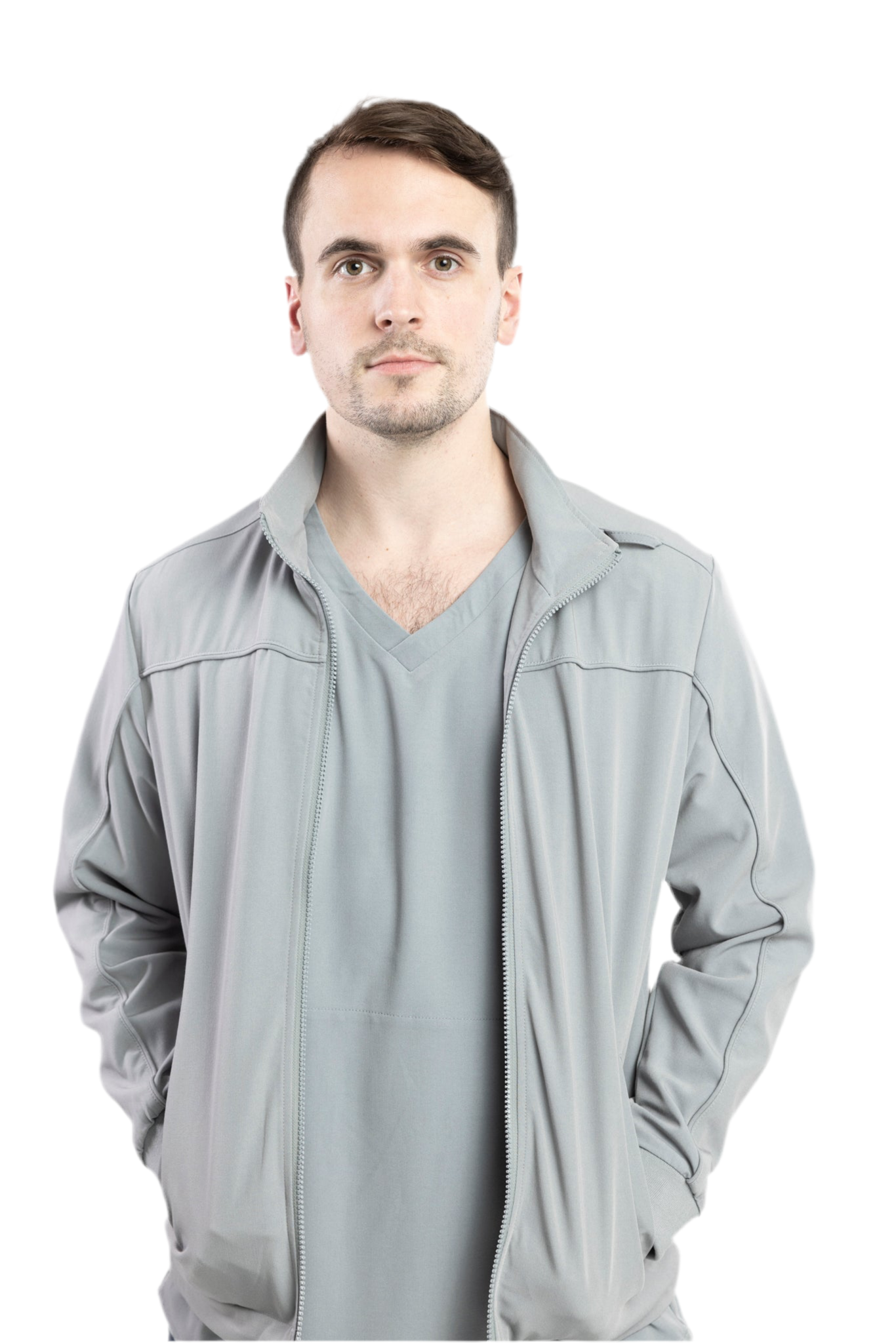 Apollo Scrubs - His - Jacket for men, full zip with liner and pockets