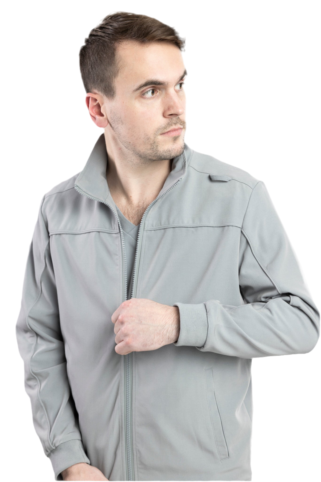 Apollo Scrubs - His - Jacket for men, full zip with liner and pockets